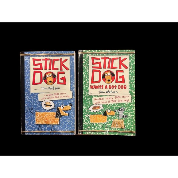 Other - Stick Dog Books Lot of 2 Paperback Books 1 &‎ 2 2013 Printing, Children’s Books